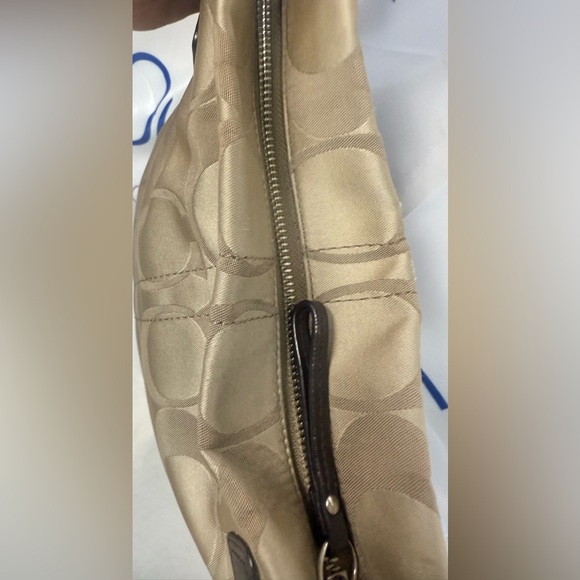 Coach Tan and Black Shoulder Bag - Picture 10 of 14